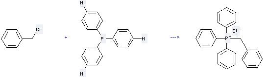 Phosphonium,triphenyl(phenylmethyl)-, chloride (1:1) can be prepared by chloromethyl-benzene and triphenylphosphane by heating